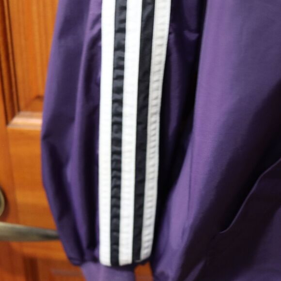 adidas Purple Windbreaker Pullover XL - Picture 6 of 7